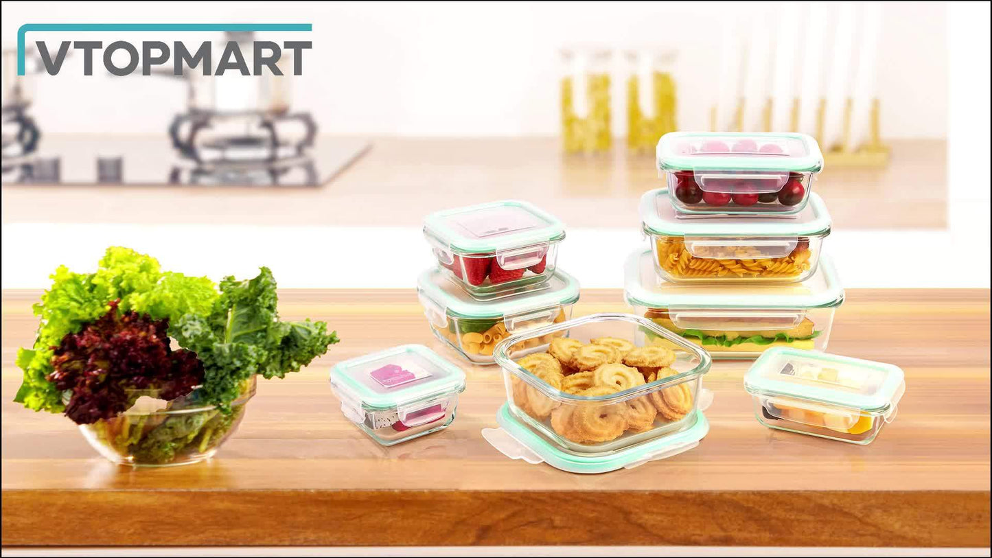 Set De Recipientes Almacenamiento En vidrio.