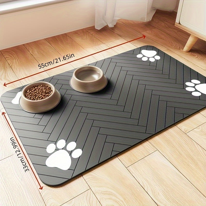 Alfombra Impermeable De Alimentación De Mascotas.