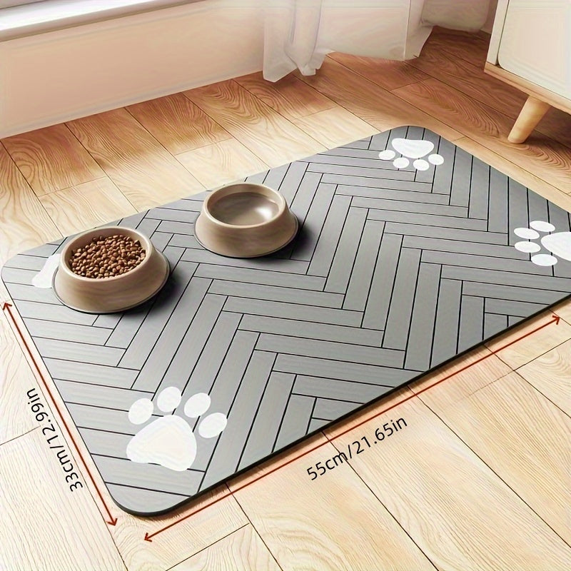 Alfombra Impermeable De Alimentación De Mascotas.