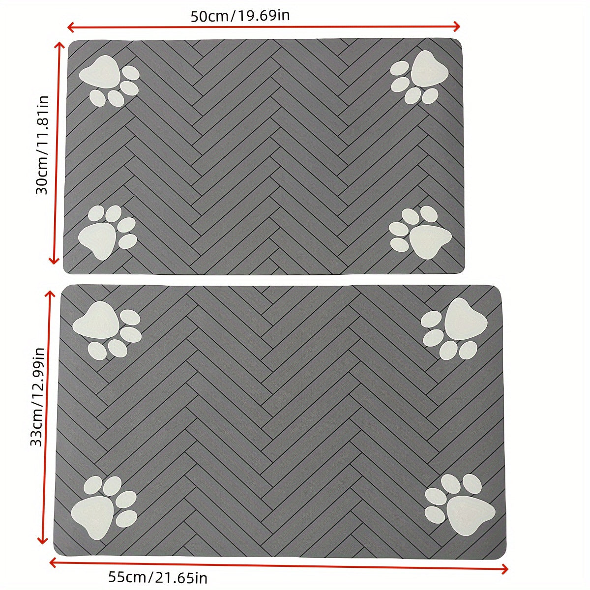 Alfombra Impermeable De Alimentación De Mascotas.