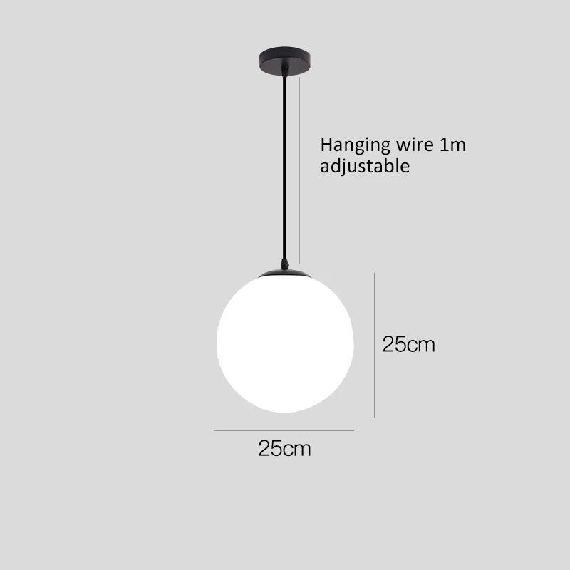 Lampara Colgante De Globo.