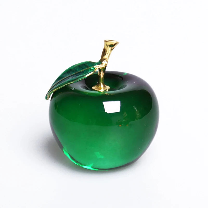 Decoración Manzana De Cristal.