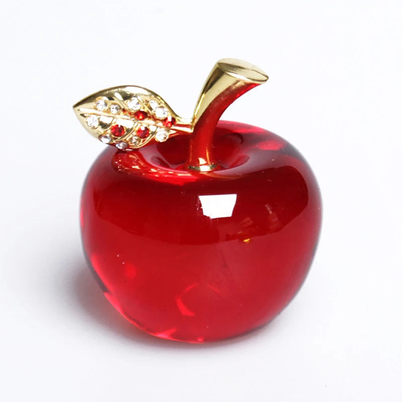 Decoración Manzana De Cristal.