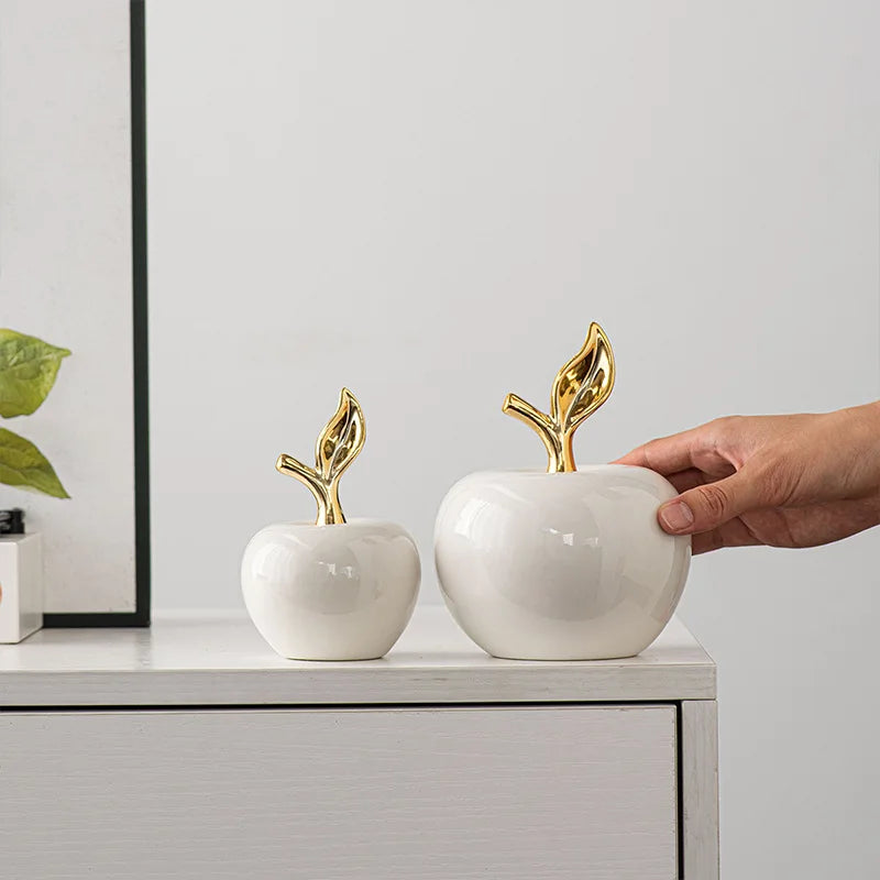 Decoración Manzana Cerámica.
