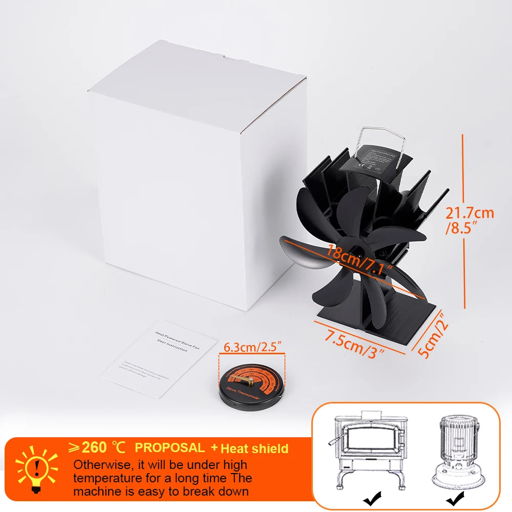 Ventilador De Estufa 7 Astas.