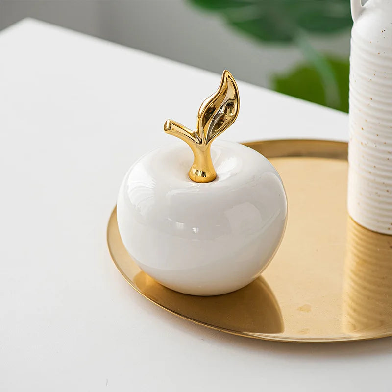 Decoración Manzana Cerámica.