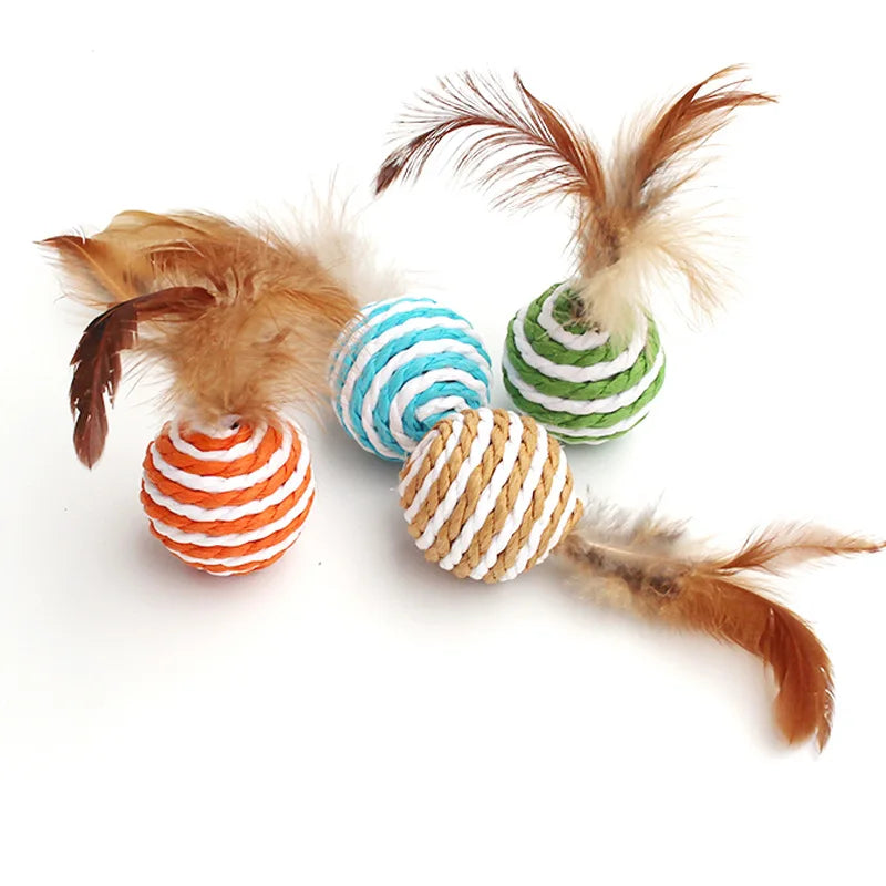 Juguete De Plumas Para Gato.