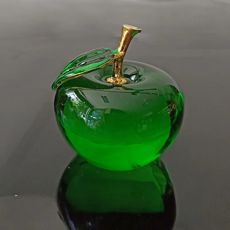 Decoración Manzana De Cristal.