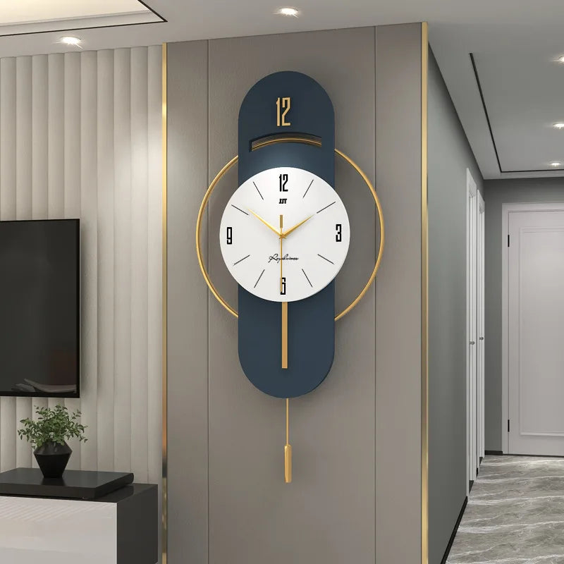 Reloj De Pared De Bambú Y Madera.