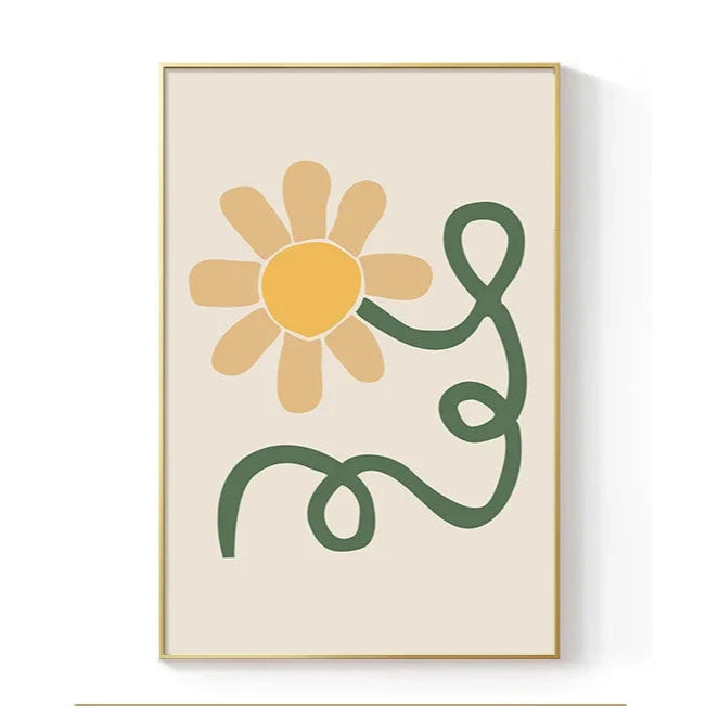 Poster En Lienzo De Flores Clásico.