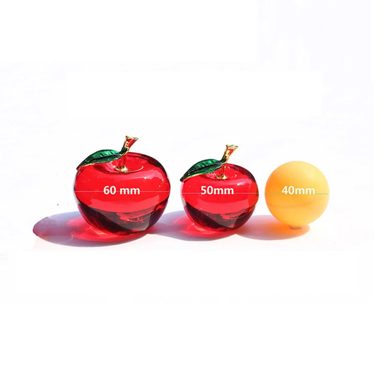 Decoración Manzana De Cristal.