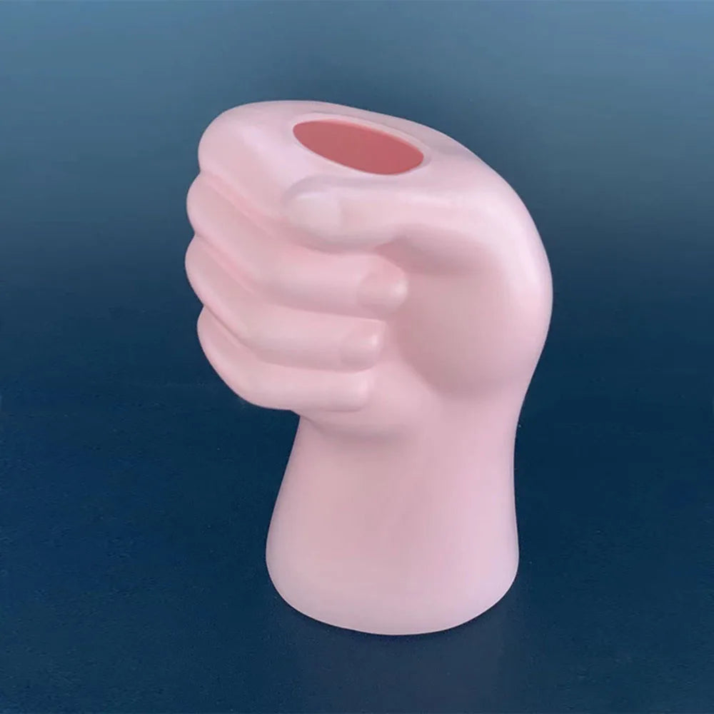 Florero En Forma De Mano.