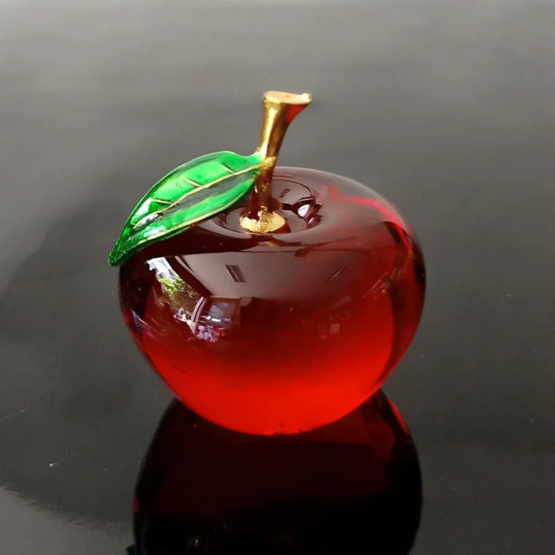 Decoración Manzana De Cristal.