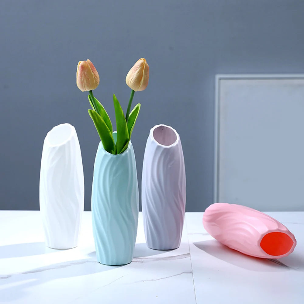 Florero Moderno De Plástico.
