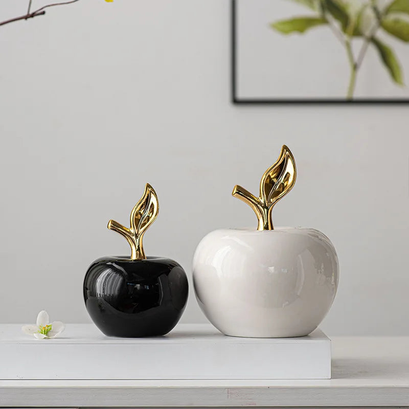 Decoración Manzana Cerámica.