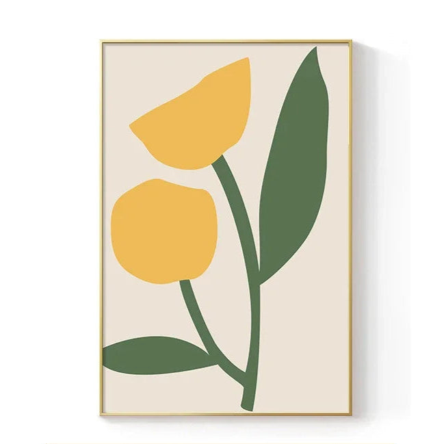 Poster En Lienzo De Flores Clásico.