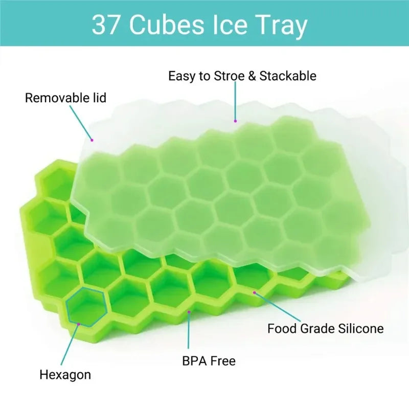 Bandeja Para Hielo Silicona Multifuncional.