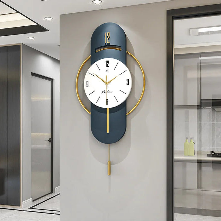 Reloj De Pared De Bambú Y Madera.