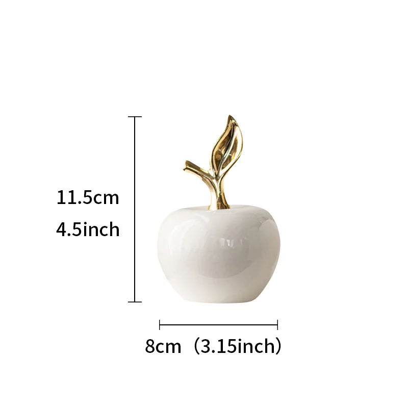 Decoración Manzana Cerámica.