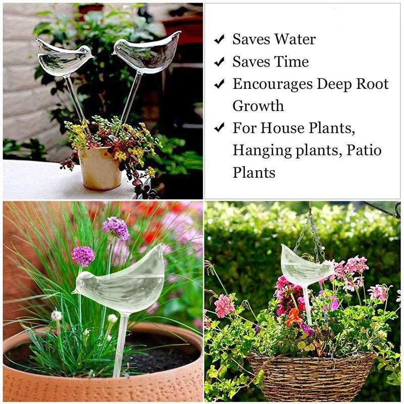 Riego Para Plantas En Forma De Pájaro.