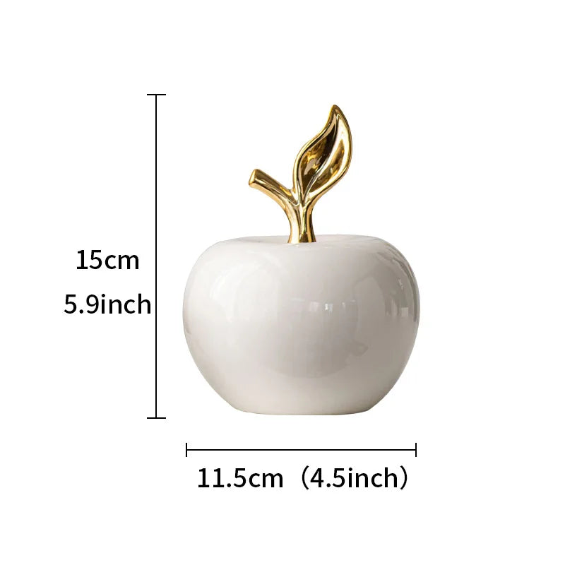Decoración Manzana Cerámica.