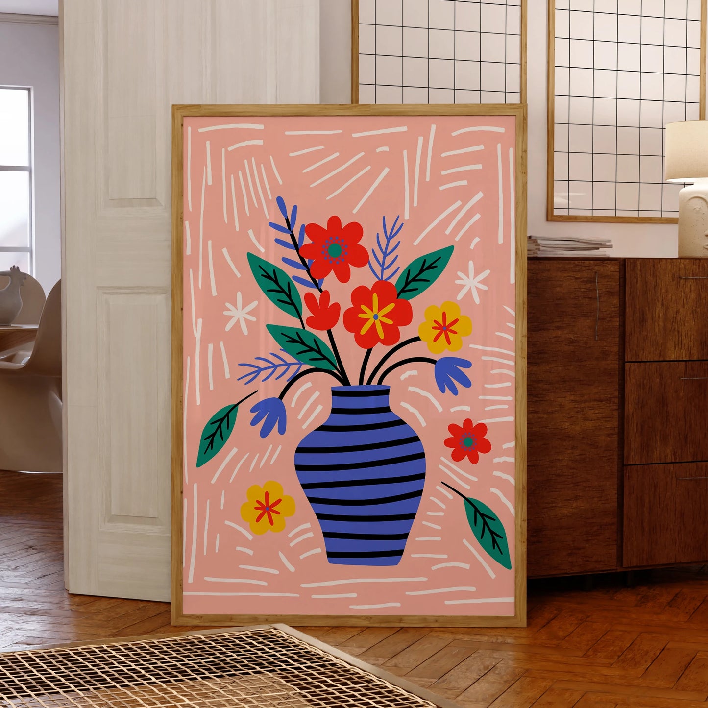 Poster Decoración De Algodón Ecológico.