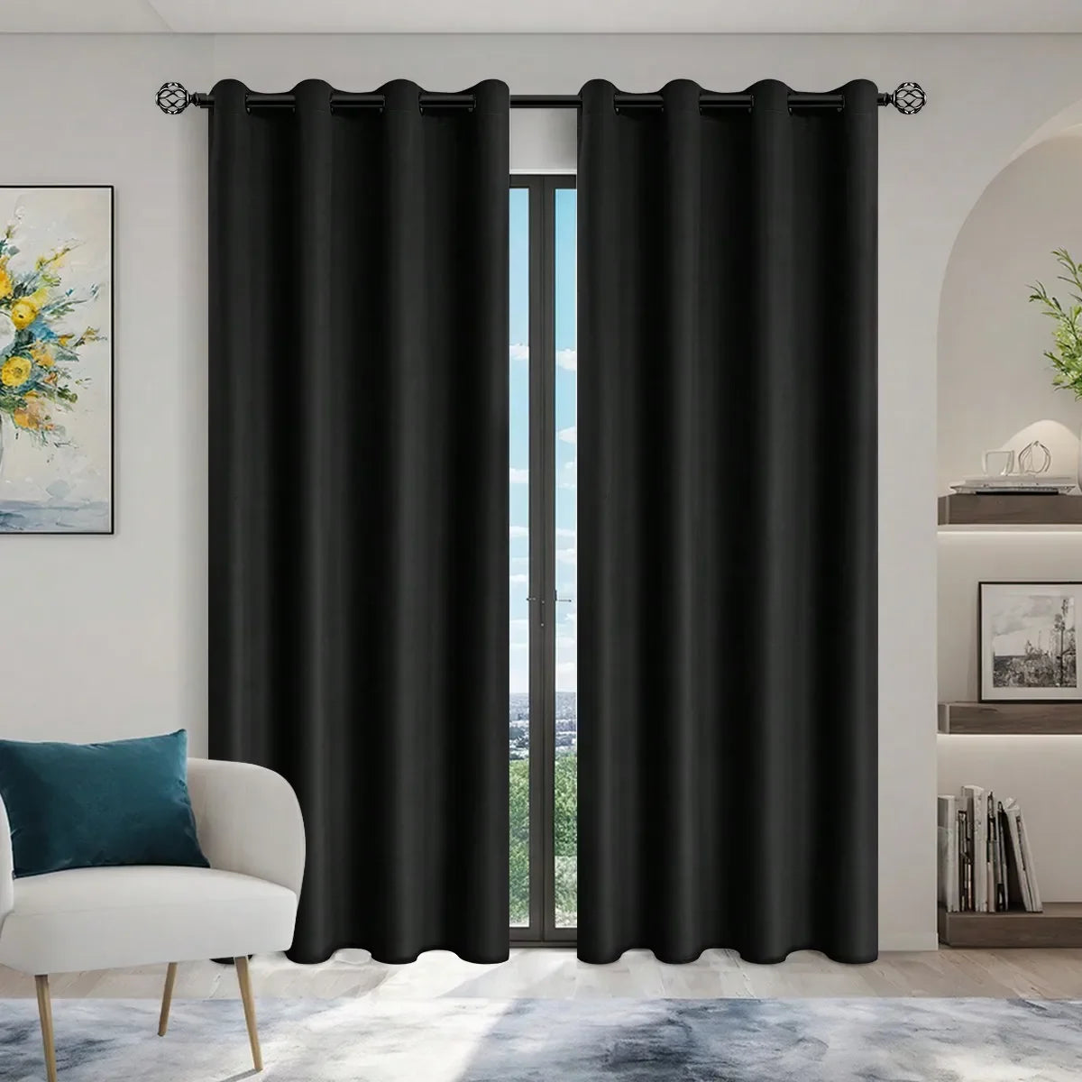 Cortinas Con Ojales.