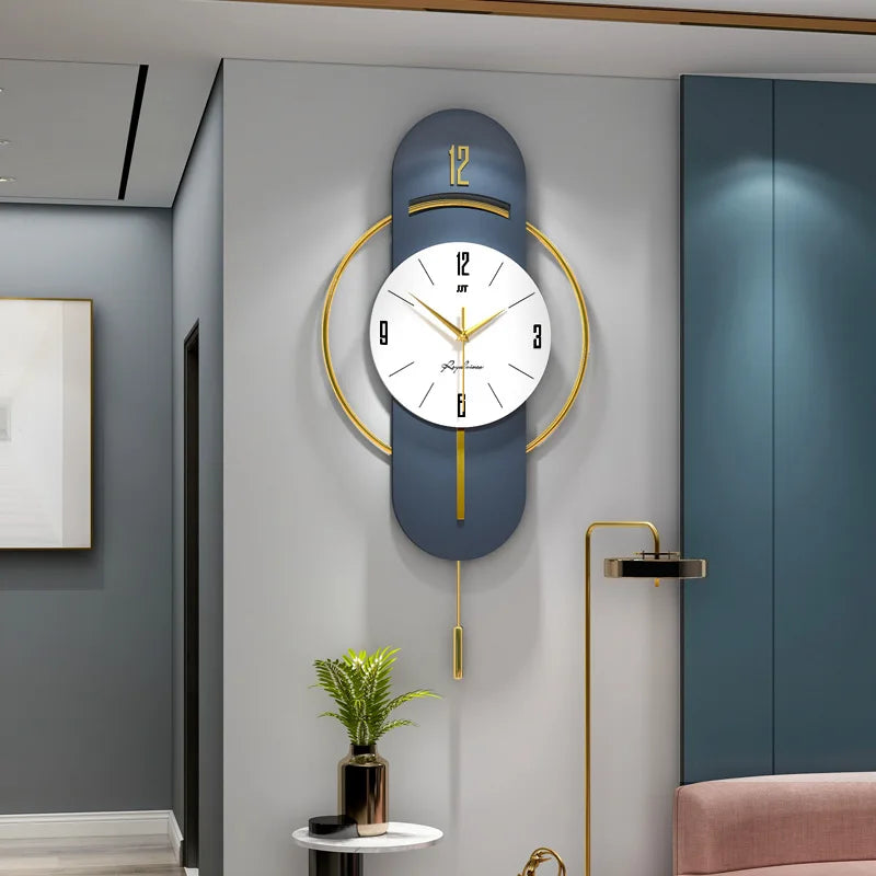 Reloj De Pared De Bambú Y Madera.