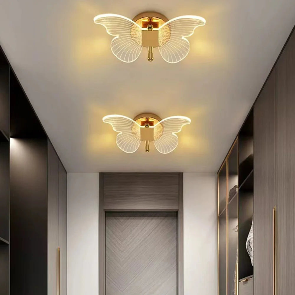 Lampara De Pared LED De Mariposa.