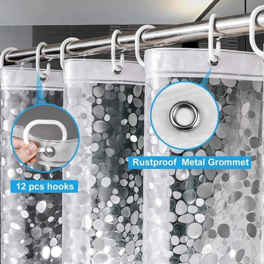 Cortina De Baño Impermeable.