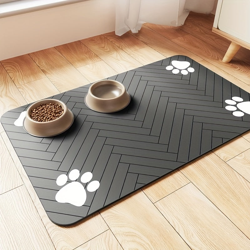 Alfombra Impermeable De Alimentación De Mascotas.