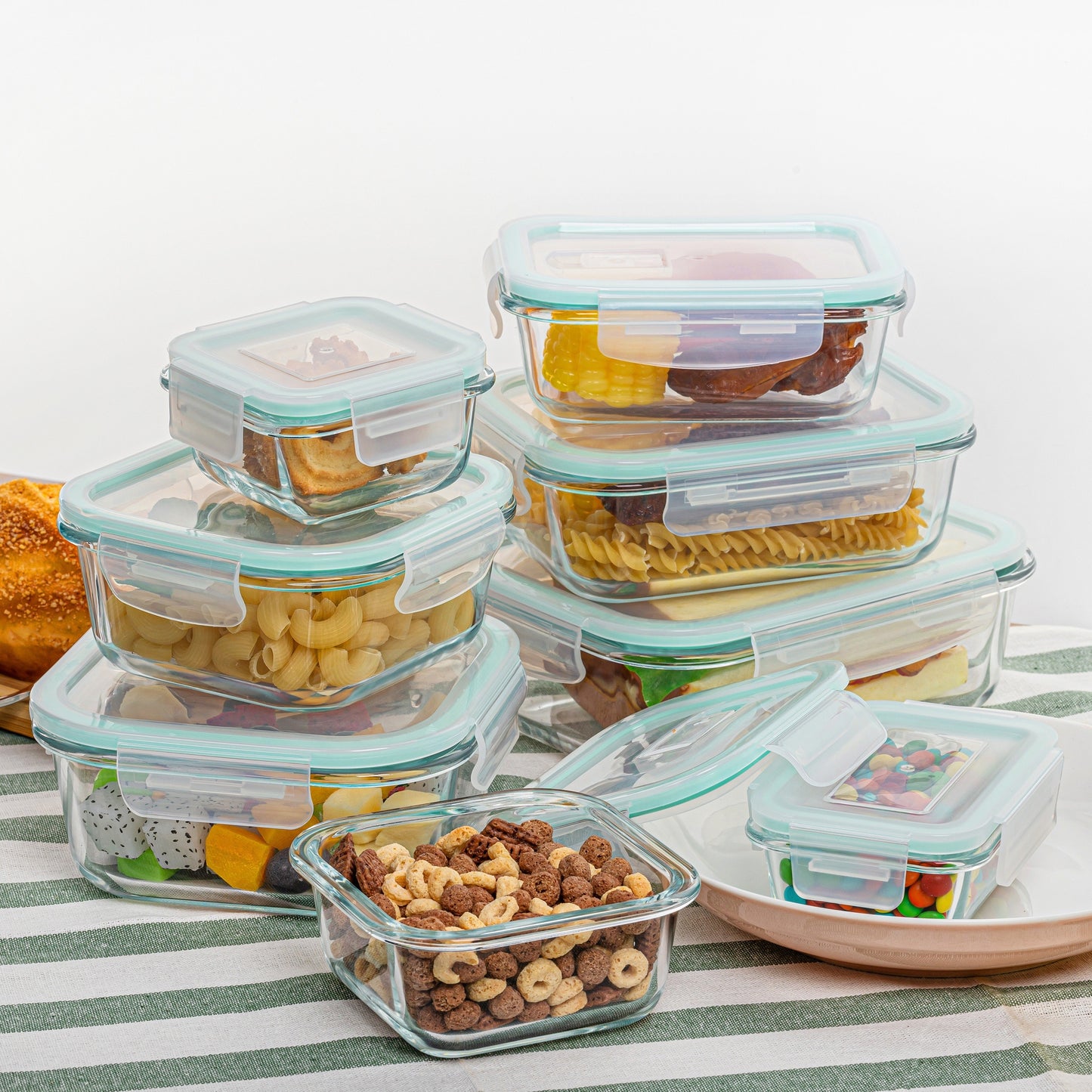 Set De Recipientes Almacenamiento En vidrio.