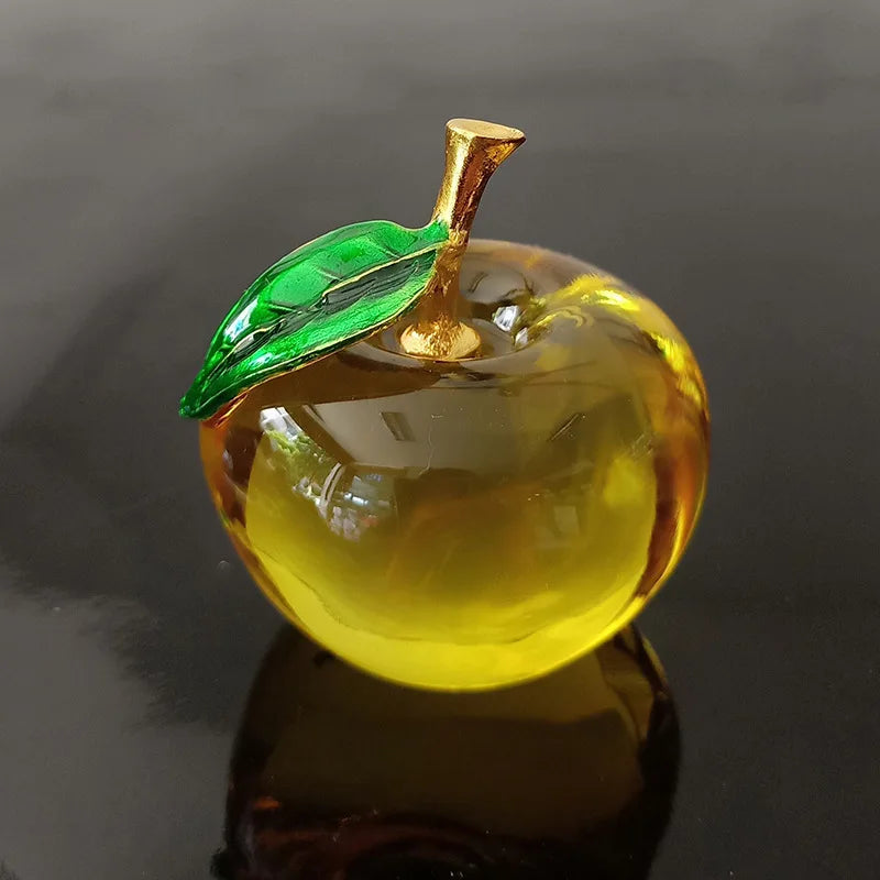 Decoración Manzana De Cristal.
