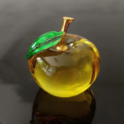 Decoración Manzana De Cristal.