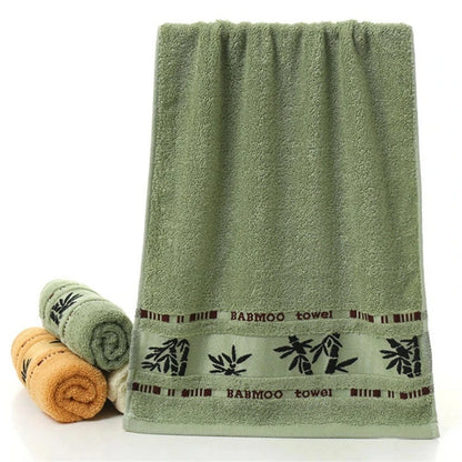 2pcs Bamboo Fiber Towels Sets 34x74cm 70x140cm Home Bath Towels