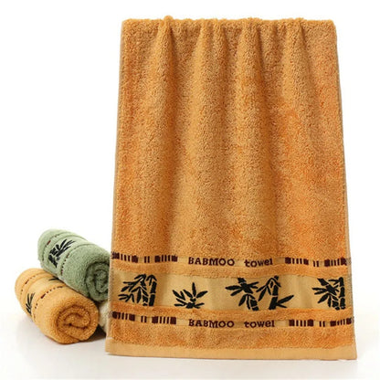 2pcs Bamboo Fiber Towels Sets 34x74cm 70x140cm Home Bath Towels