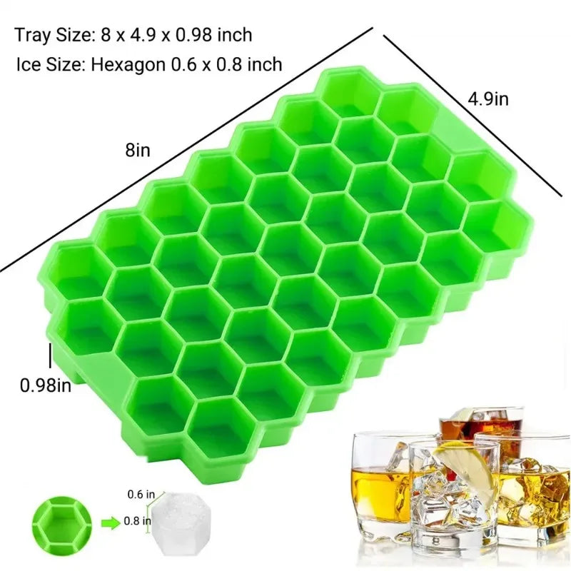 Bandeja Para Hielo Silicona Multifuncional.
