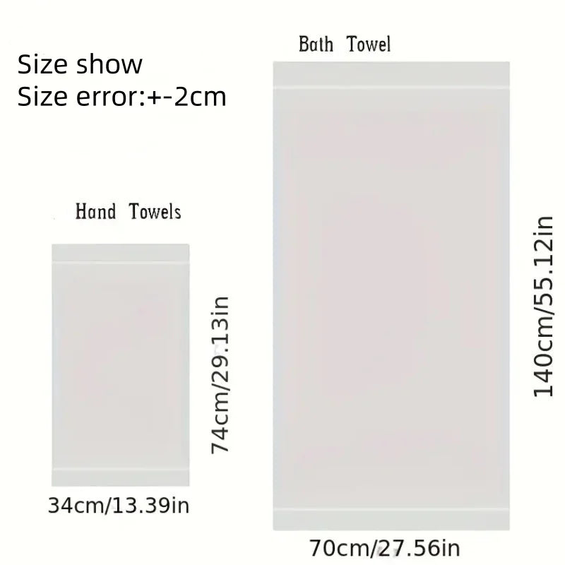 Set of 1/4/6 Bamboo Fiber Towels Sets Home Bath Towels