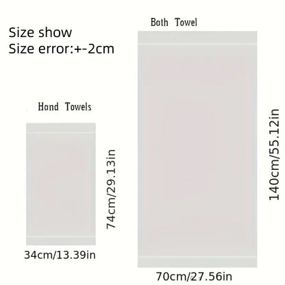 Set of 1/4/6 Bamboo Fiber Towels Sets Home Bath Towels