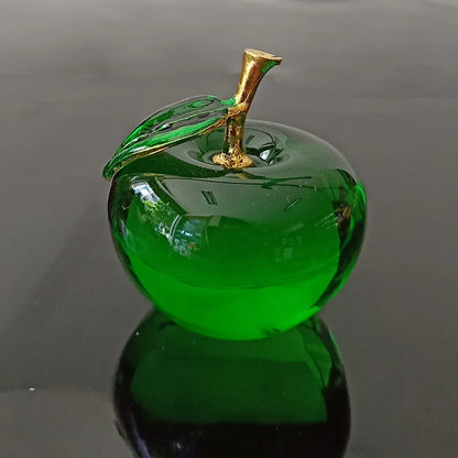Decoración Manzana De Cristal.