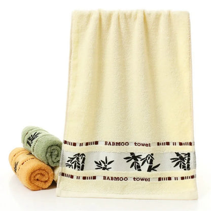 2pcs Bamboo Fiber Towels Sets 34x74cm 70x140cm Home Bath Towels