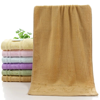 2pcs Bamboo Fiber Towels Sets 34x74cm 70x140cm Home Bath Towels