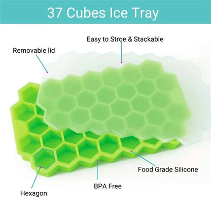 Bandeja Para Hielo Silicona Multifuncional.