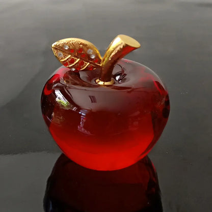 Decoración Manzana De Cristal.