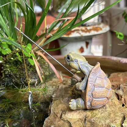 Decoración Para El Jardín Forma De Tortuga.