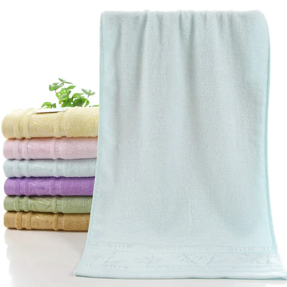 2pcs Bamboo Fiber Towels Sets 34x74cm 70x140cm Home Bath Towels